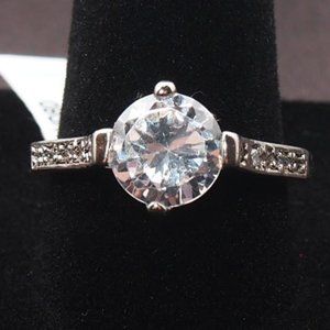 " Must See " Gorgeous 2.5ctw Round Cut Solitaire Solid .925 Sterling Silver